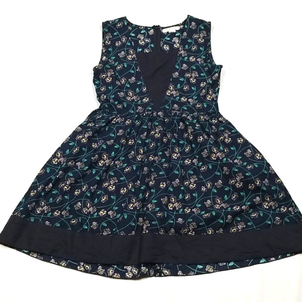 Mata Traders Dress Womens Size Small Knee Length Floral Sleeveless Vintage